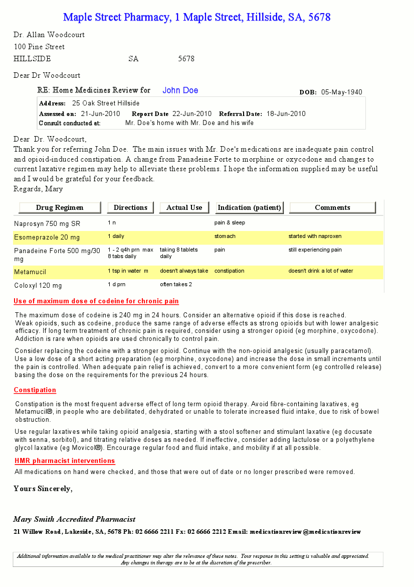 Traditional HMR report
