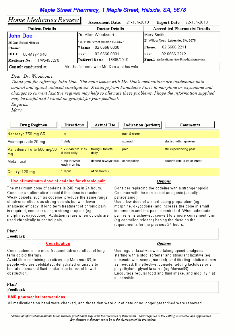 Traditional HMR report